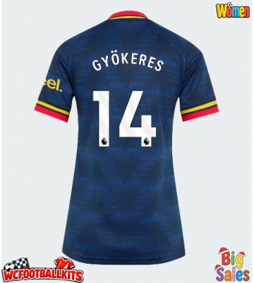 Arsenal Viktor Gyokeres #14 Replica Away Stadium Shirt for Women 2026-27 Short Sleeve
